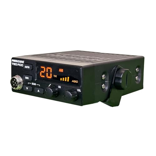 President CB Radio Starter Kit with FCC 40-Channel AM/FM Radio & Magnetic Mount Antenna