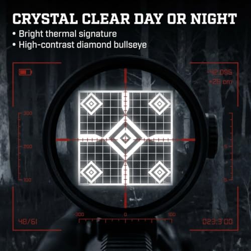 Diamond Thermal Zeroing Targets for Scopes - Passive Range Practice, 5 Pack