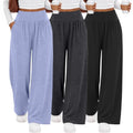 Neer Women's Wide Leg Yoga Pants with Pockets - Black, Gray, Blue, Large