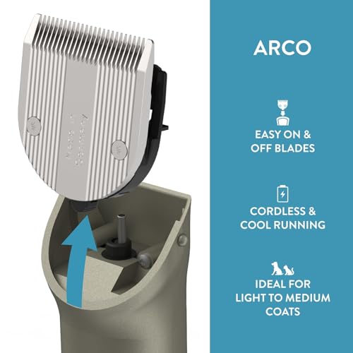 Wahl Arco Cordless Pet Clipper Kit Champagne - Professional Grooming for Dogs Cats and Horses