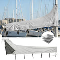 1200D Mainsail Boom Cover for 9'-10' Sailboats Gray - Marine-Grade Waterproof UV Protection