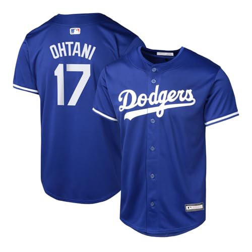 Kids Shohei Ohtani Los Angeles Dodgers Blue Alternate Player Jersey 8-20 - Outerstuff