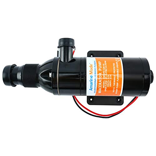 Marine RV Waste Water Pump 12V Self-Priming Anti-Clogging Macerator Pump