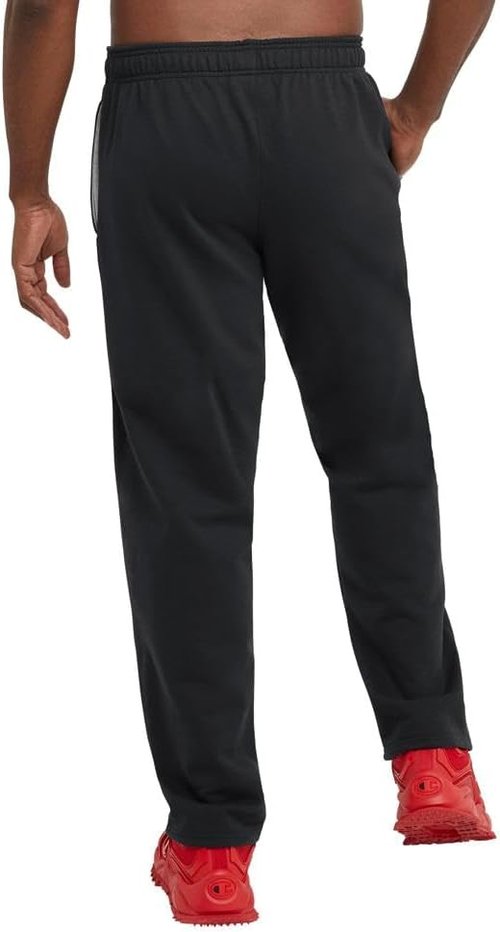 Champion Men's Fleece Sweatpants - Comfortable Open-Bottom Style | Regular & Big Sizes