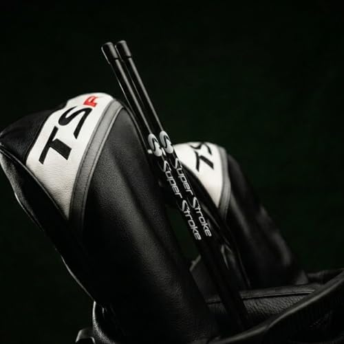SuperStroke Golf Alignment Sticks 45-Inch Fiberglass Rods - Black, Full Swing Training Aid Kit, Posture & Shot Accuracy