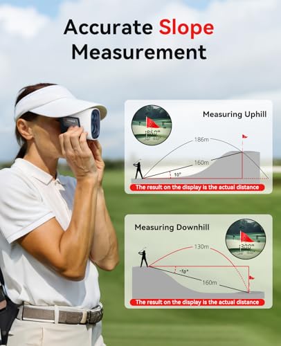 Hoorola Classic Blue Golf Range Finder 1200 Yards Slope Flag Lock Vibrate