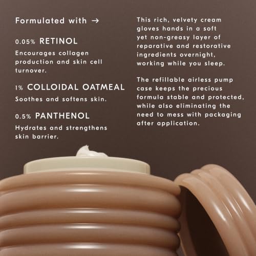 Soft Services Theraplush Hold Overnight Retinol Hand Cream for Deep Repair