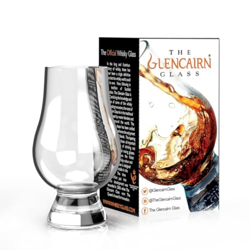 Set of 6 Whiskey Glasses - Lead-Free Crystal Tapered Snifter Drinkware
