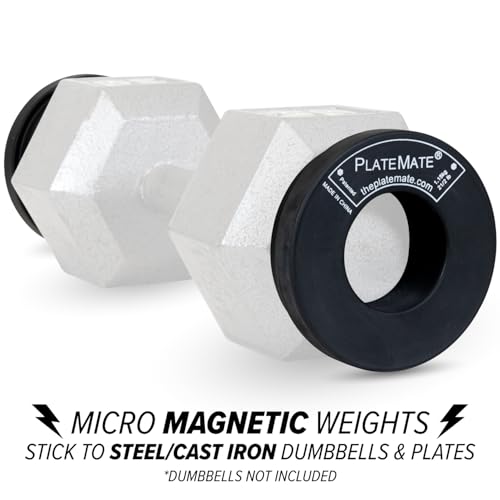Magnetic Dumbbell Weights Pair 2.5 lb Microload for Strength Training