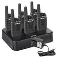 Retevis RT68 Walkie Talkies Long Range with Earpiece & 6-Pack Charger