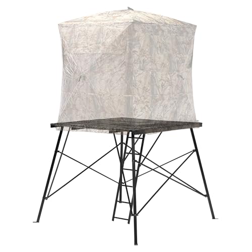 Muddy Steel Ground Blind Platform 65x65 Inches with Trap Door, Supports 500 lbs
