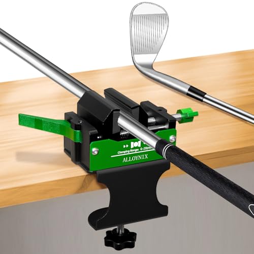 Golf Club Regripping Kit 2.0 Green No Drill Vise Clamp with Rubber Protection
