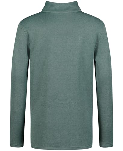 Izod Boys' Long Sleeve Feeder Stripe Quarter Zip Pullover - Sea Pine 14-16