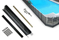 Life Saver Pool Fence DIY Section Kit Black 4x12 Feet Safety Mesh Fence