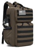 30L Waterproof Tactical Backpack with Molle System - Coffee Variation