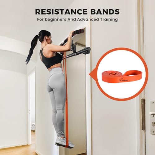 Sportneer Foldable Doorway Pull Up Bar with Black Handle - Supports 440lbs