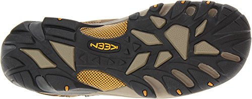 KEEN Men's Targhee 2 Low Waterproof Hiking Shoes - Cascade Brown / Golden Yellow, Size 10.5