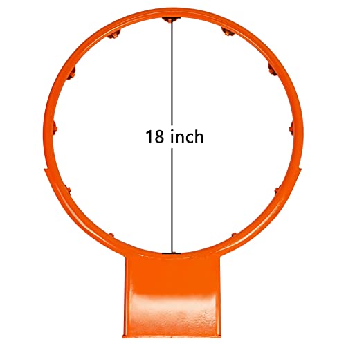 Aoneky Heavy Duty 18mm Solid Steel Basketball Rim - 18 Inch Outdoor Replacement