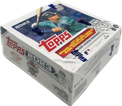 Topps 2023 Baseball Series 1 Giant Card Box - 16 Packs, 256 Cards, Retail Exclusive Insert