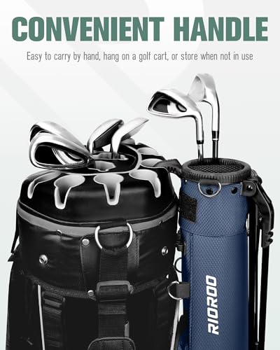 RIOROO Blue Golf Stand Bag for Men & Women - Lightweight 7-Club Carry Bag
