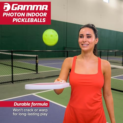 Yellow Indoor Pickleballs Pack of 60 - USAPA Approved, High Visibility, Durable & Ultra-Balanced