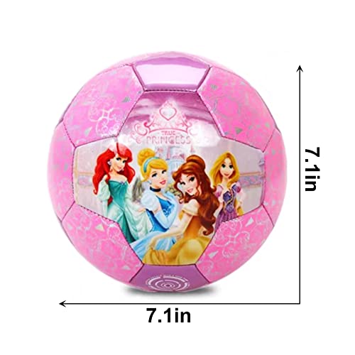 Mini Soccer Ball for Kids Size 3 Cartoon Outdoor Toy - Princess Variation