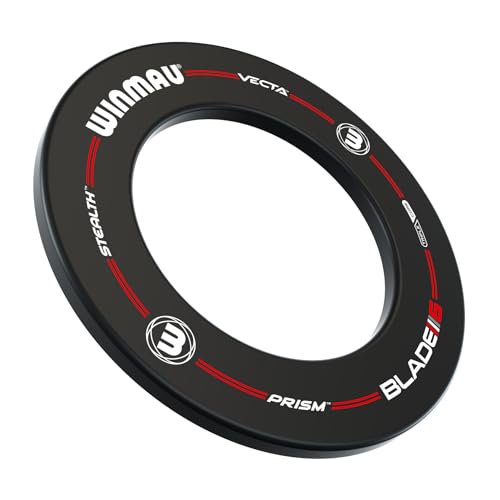 Winmau Pro-Line Dartboard Surround - Black, Fits All Bristle Dartboards, Wall Protection