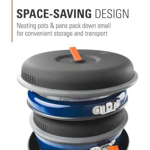 GSI Outdoors Bugaboo Ceramic Camper Cookset - Medium, Complete Camping Kitchen Set