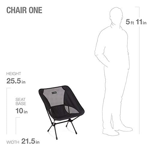 Helinox Chair One Portable Camping Chair - Black, Regular Size