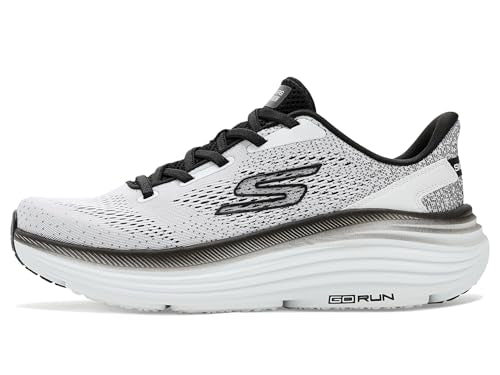 Skechers Max Cushioning Endeavour Kauska 11X-Wide Slip-On Running Shoes - White/Black
