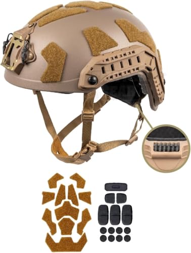 FMATAL GEAR SF High-Cut Tactical Helmet Large-X-Large Sandblast Finish for Airsoft & Outdoor Sports