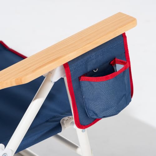 Lightweight Portable Beach Chair Backpack Recliner with Cooler Pocket