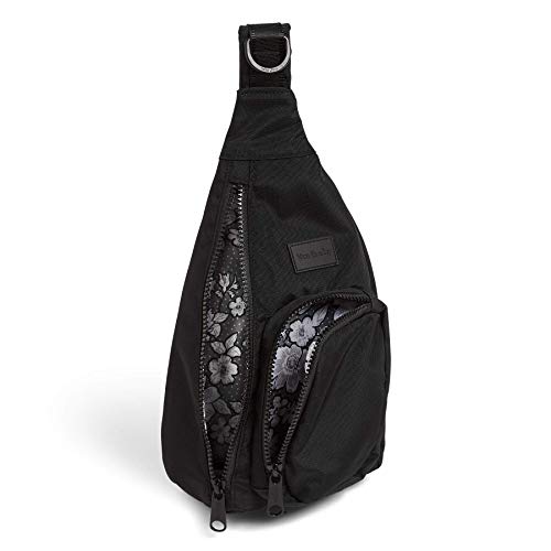 Vera Bradley Women's Recycled Lighten Up Reactive Mini Sling Backpack Black - One Size