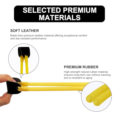 Heavy Duty Slingshot Replacement Bands - Natural Latex Rubber, 60cm Set
