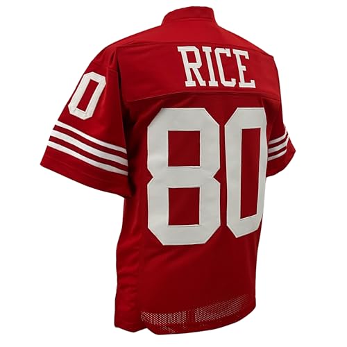 X-Large Jerry Rice San Francisco Jersey Red Unisex Adult Fan Apparel