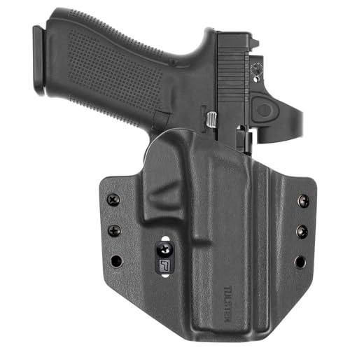 Tulster Black OWB Contour Kydex Holster for Glock 17/22/31/47/49 with Optic, Right Hand