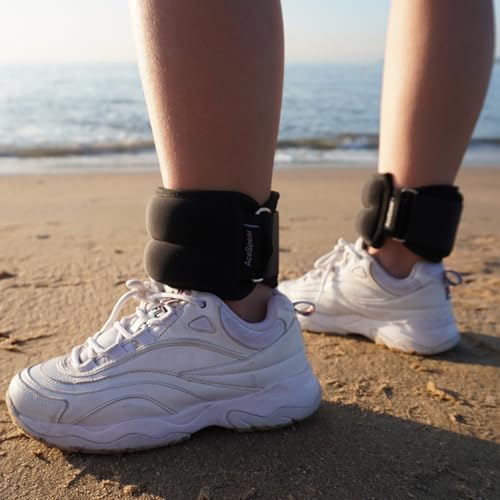 Ankle Weights Set 2 lbs Pair for Men Women Kids - Foot, Leg, Wrist Workout Equipment