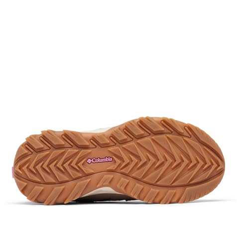 Columbia Women's Strata Trail Low Waterproof Hiking Shoes - Wet Sand/Berry Patch