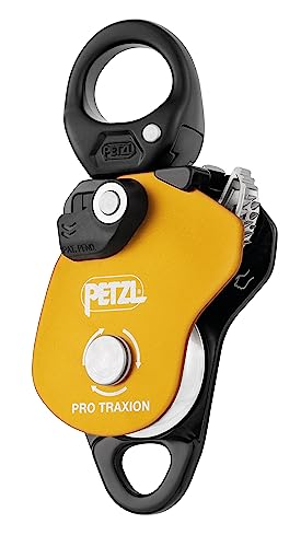Petzl PRO Traxion Progress Capture Pulley with Swivel - Heavy Duty Climbing Gear