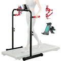 24.4 Inch Walking Pad Handle Bar Attachment with Phone & Cup Holder - Adjustable Safety Support
