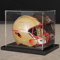 Mini Helmet Display Case with Mirror & Stackable Metal Base - Putros