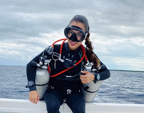 Hollis M-1 Mask Black - Frameless Snorkeling & Diving Mask with Ultra Clear Glass