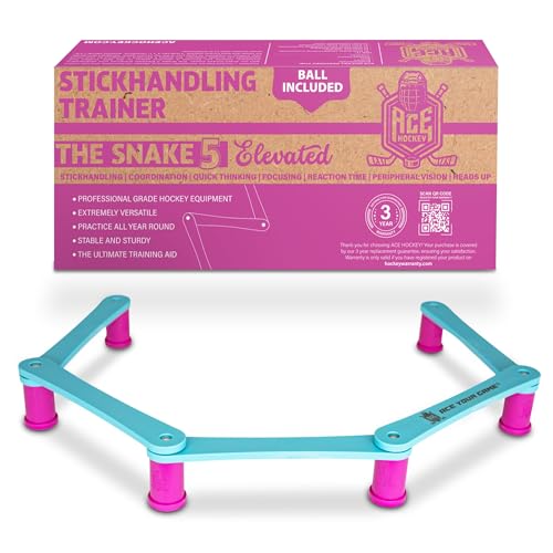 ACE HOCKEY Snake 5 Elevated Stickhandling Trainer for Hockey Puck Control