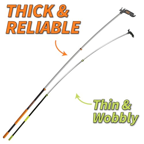 18 Feet Telescoping Boat Hook for Docking - Aluminum Extension Pole
