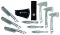 Smith & Wesson Bullseye Throwing Axe & Knife Set - Full Tang Stainless Steel, Protective Nylon Sheaths - Ultimate Throwing Combo