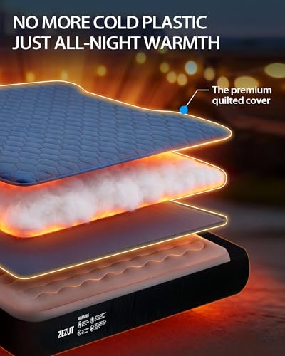 3-in-1 Truck Bed Air Mattress with Fitted Sheet and Moving Blanket – Fits 5.5-5.8 ft Trucks