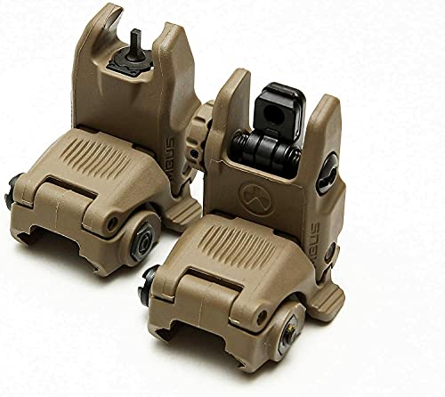 Magpul MBUS GEN 2 Flat Dark Earth Folding Backup Sight Set - Front & Rear