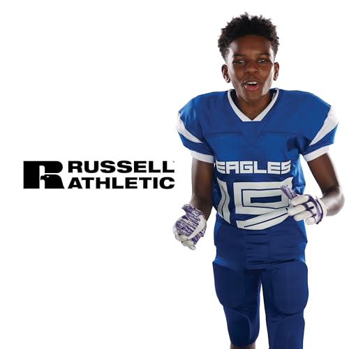 Youth Football Pants with 7-Piece Integrated Pads Large Black
