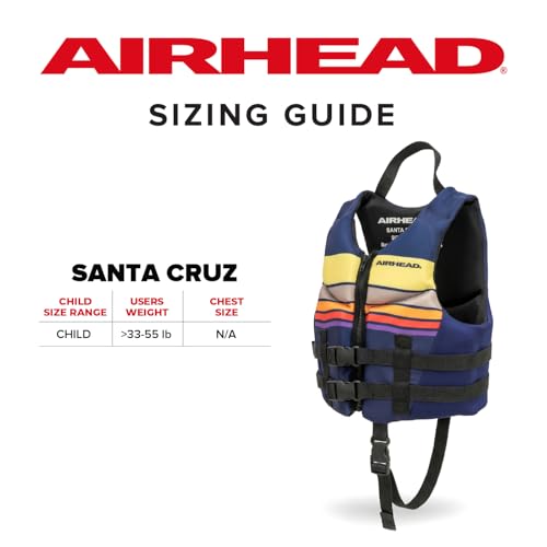 Child Santa Cruz Life Vest - USCG Approved Neolite Kwik Dry Swim Vest for Kids