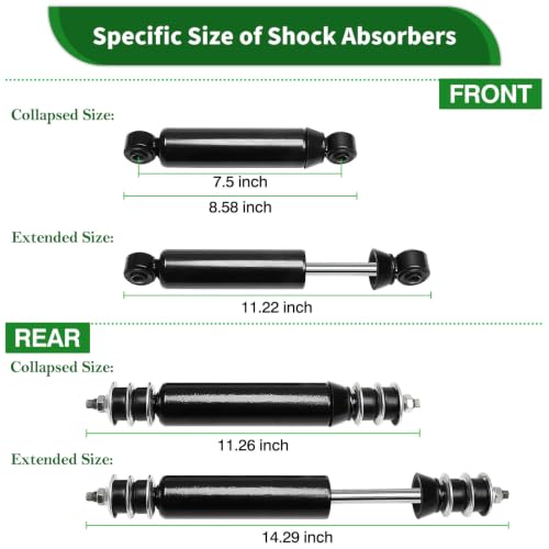 Golf Cart Shock Absorbers Front & Rear for Club Car DS Precedent Onward